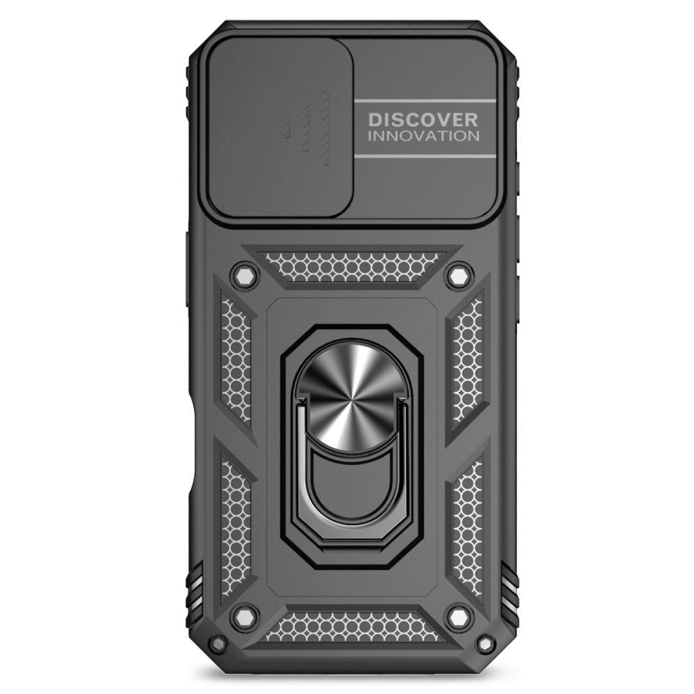 Funda híbrida Ring y Protector Cámara iPhone 16e Negro