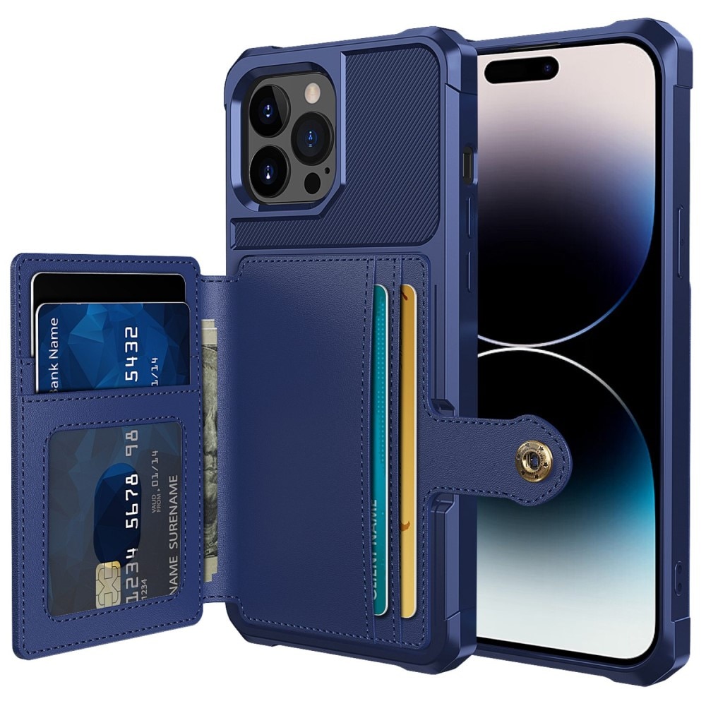 Funda con tarjetero Tough Multi-slot iPhone 14 Pro Azul