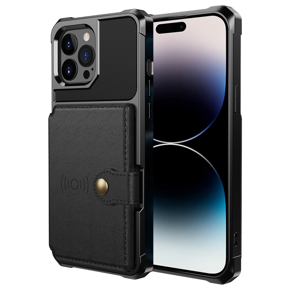 Funda con tarjetero Tough Multi-slot iPhone 14 Pro Max Negro