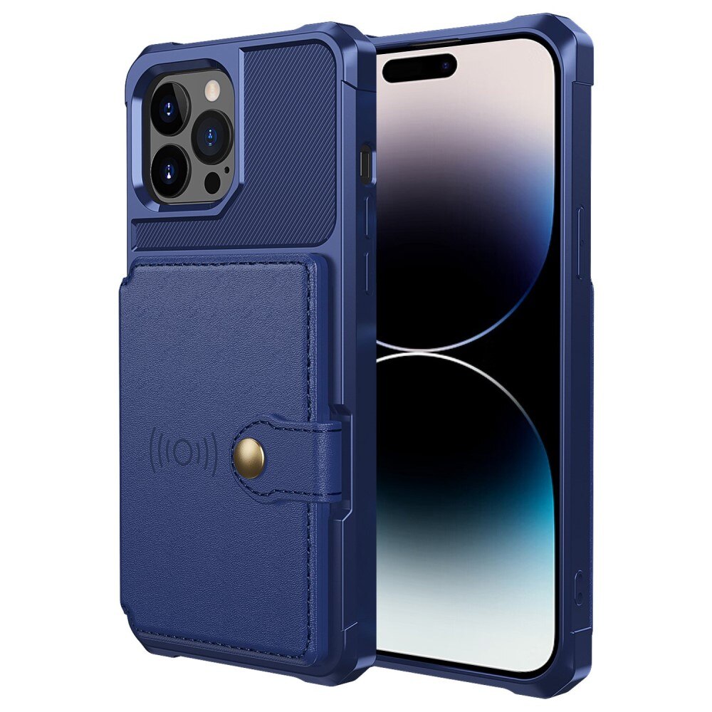 Funda con tarjetero Tough Multi-slot iPhone 14 Pro Max Azul