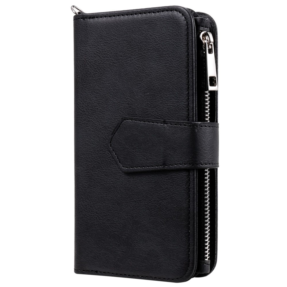Zipper Magnet Wallet iPhone 14 Pro Negro