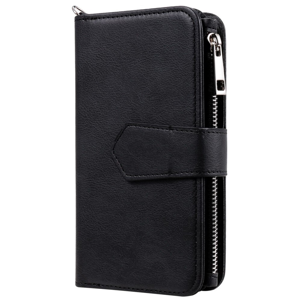 Zipper Magnet Wallet iPhone 14 Plus Negro