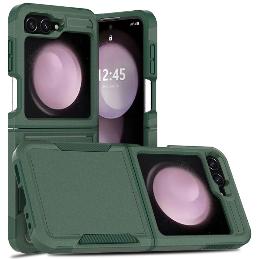 Funda híbrida Off-road Samsung Galaxy Z Flip 7, Verde