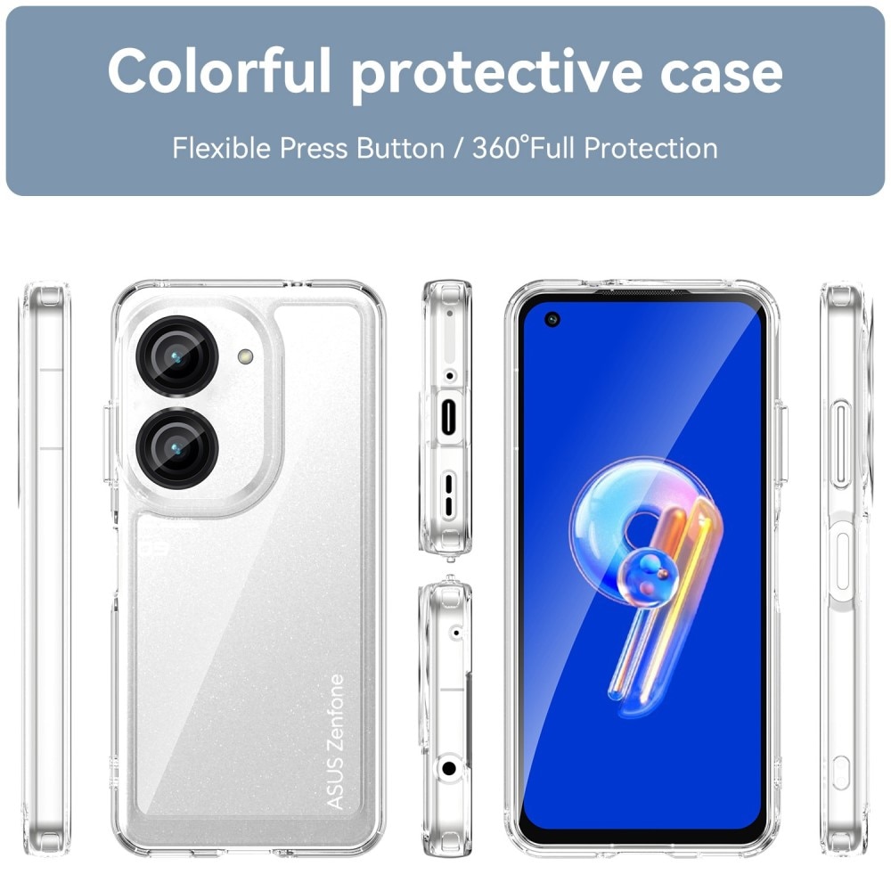 Funda híbrida Crystal Hybrid para Asus Zenfone 9, transparente