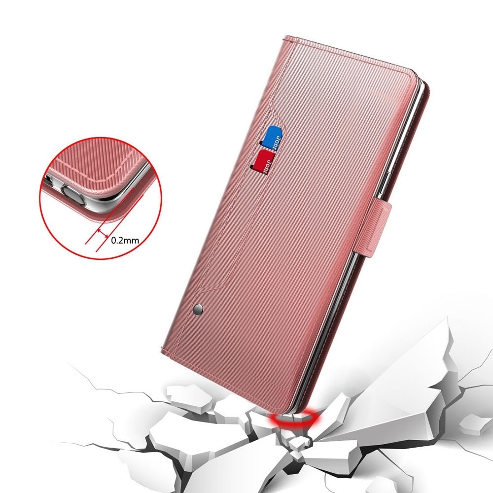 Funda con solapa Espejo Sony Xperia 1 VI oro rosado