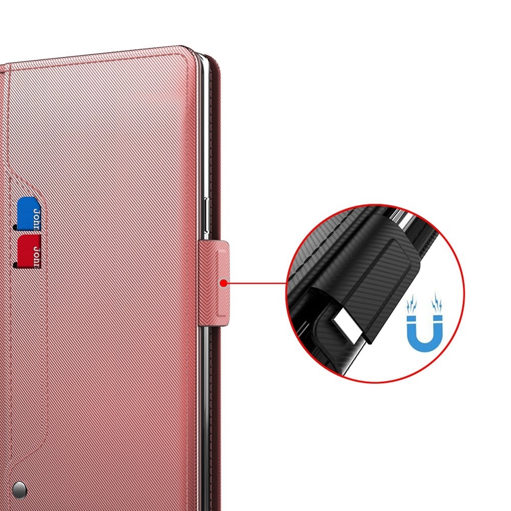 Funda con solapa Espejo Sony Xperia 1 VI oro rosado