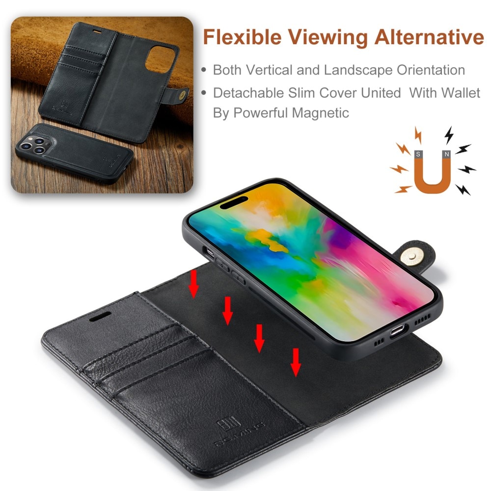 Cartera Magnet Wallet iPhone 16 Pro Black