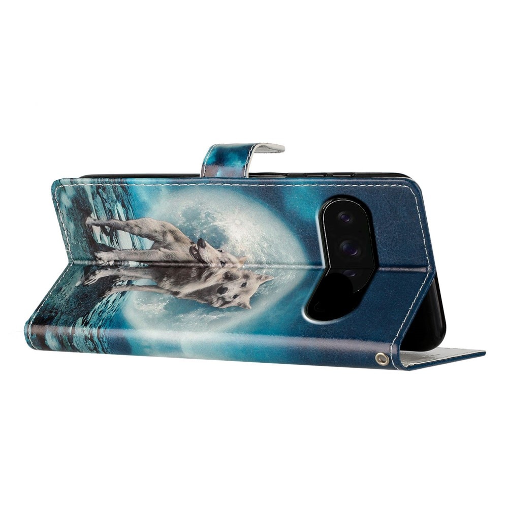 Funda cartera Google Pixel 9 lobos