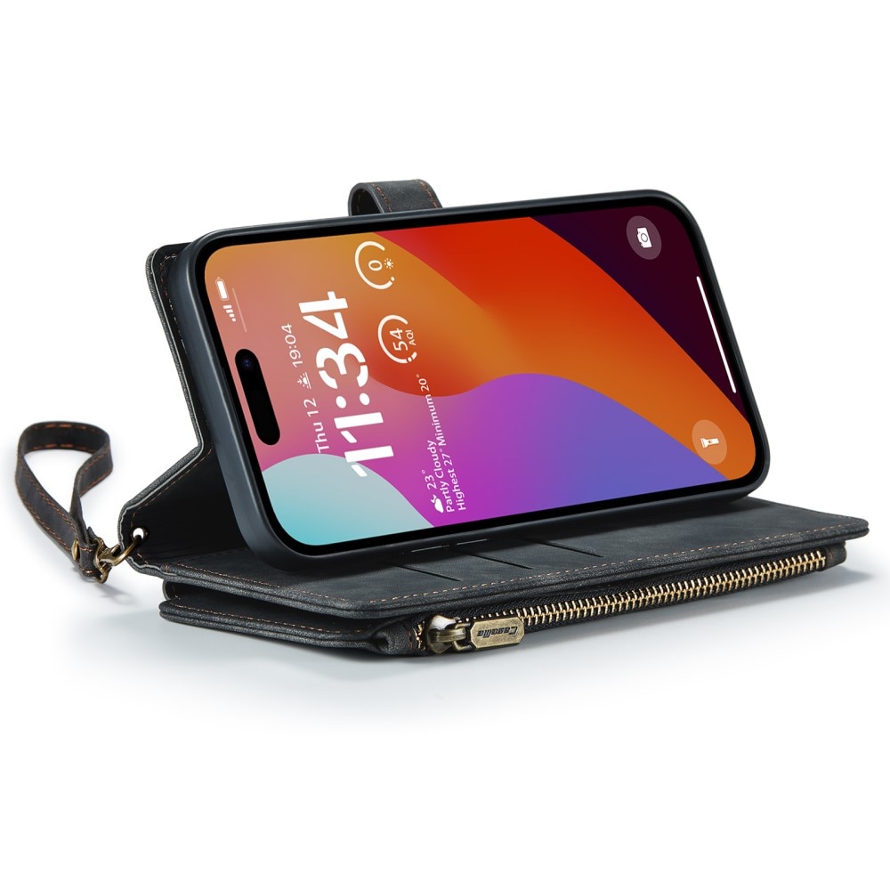 Cartera Zipper iPhone 16 Pro Max Negro