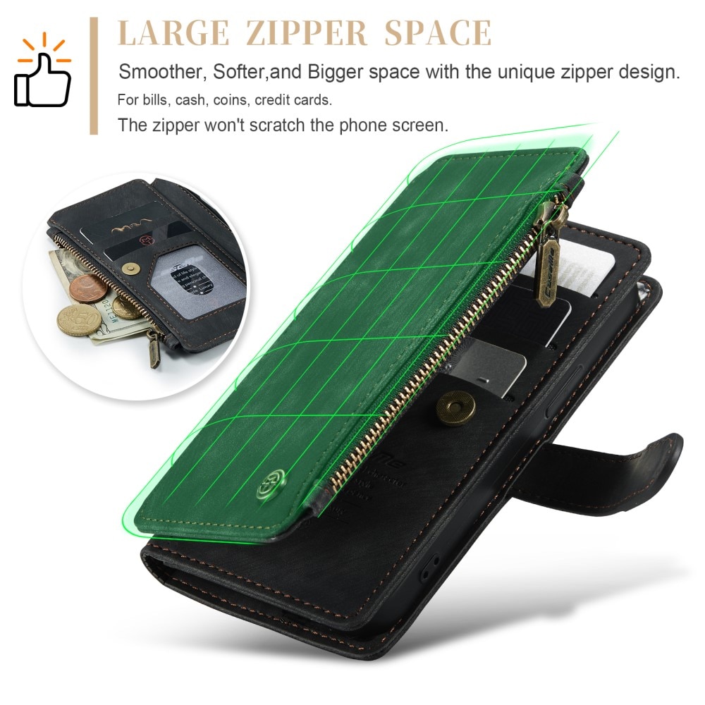 Cartera Zipper iPhone 16 Pro Negro