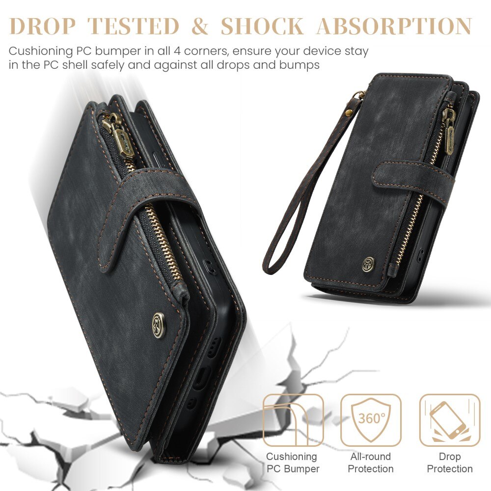 Cartera Zipper iPhone 16 Pro Negro