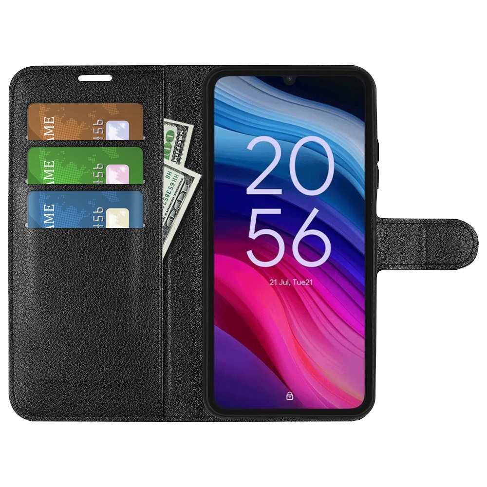 Funda cartera  TCL 505 Negro