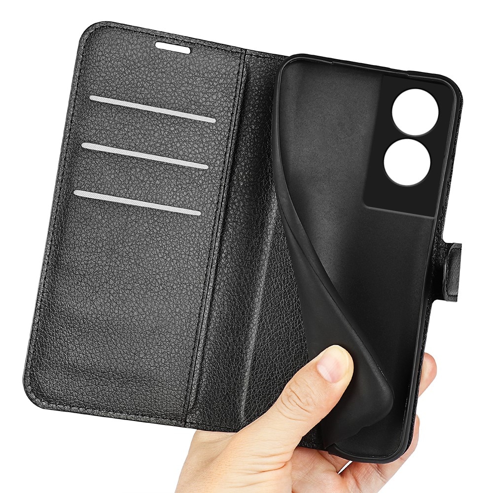 Funda cartera  TCL 505 Negro