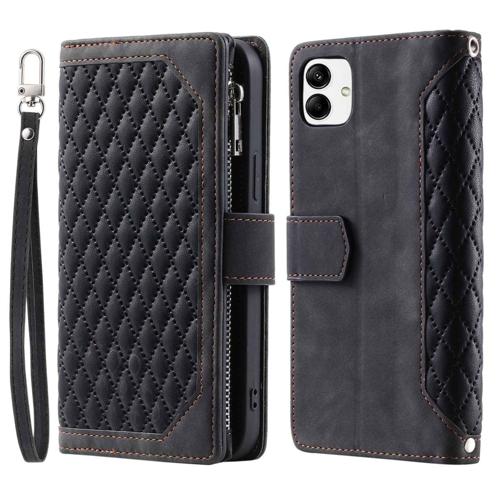 Funda acolchada tipo billetera Samsung Galaxy A04 Negro