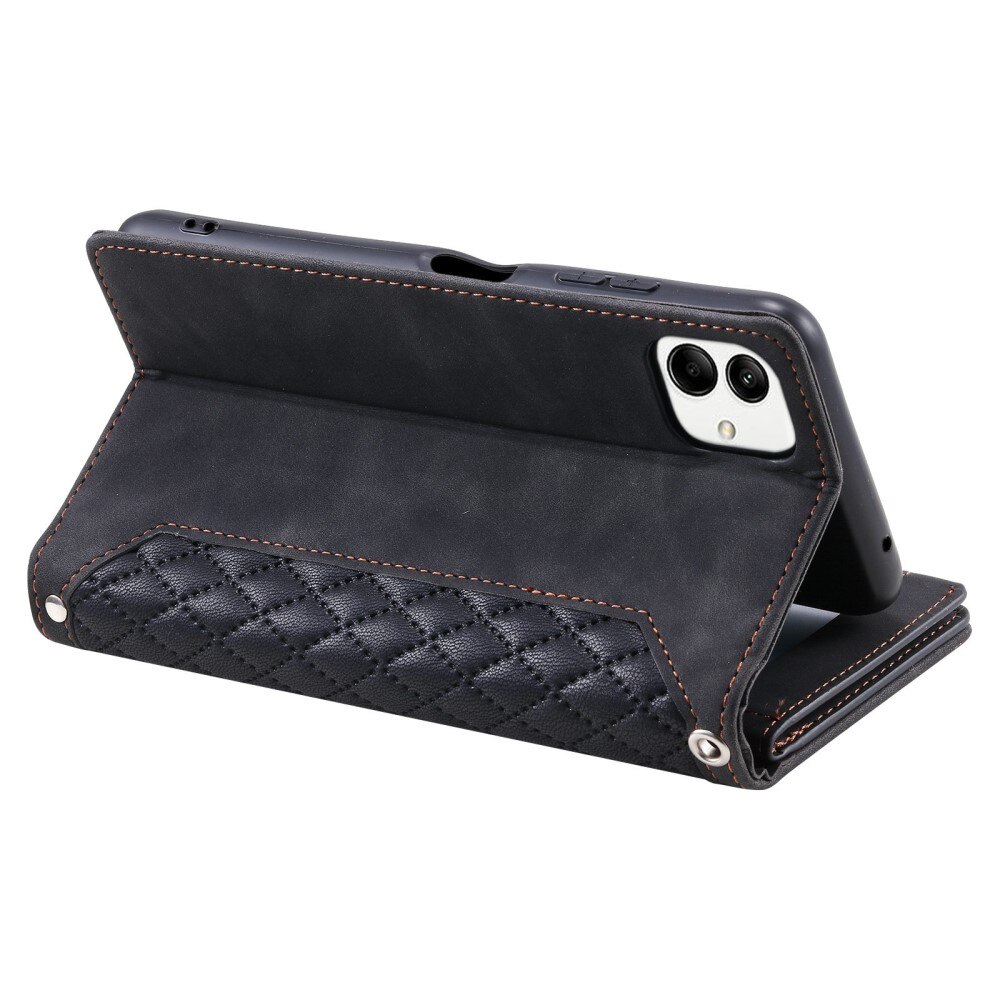 Funda acolchada tipo billetera Samsung Galaxy A04 Negro