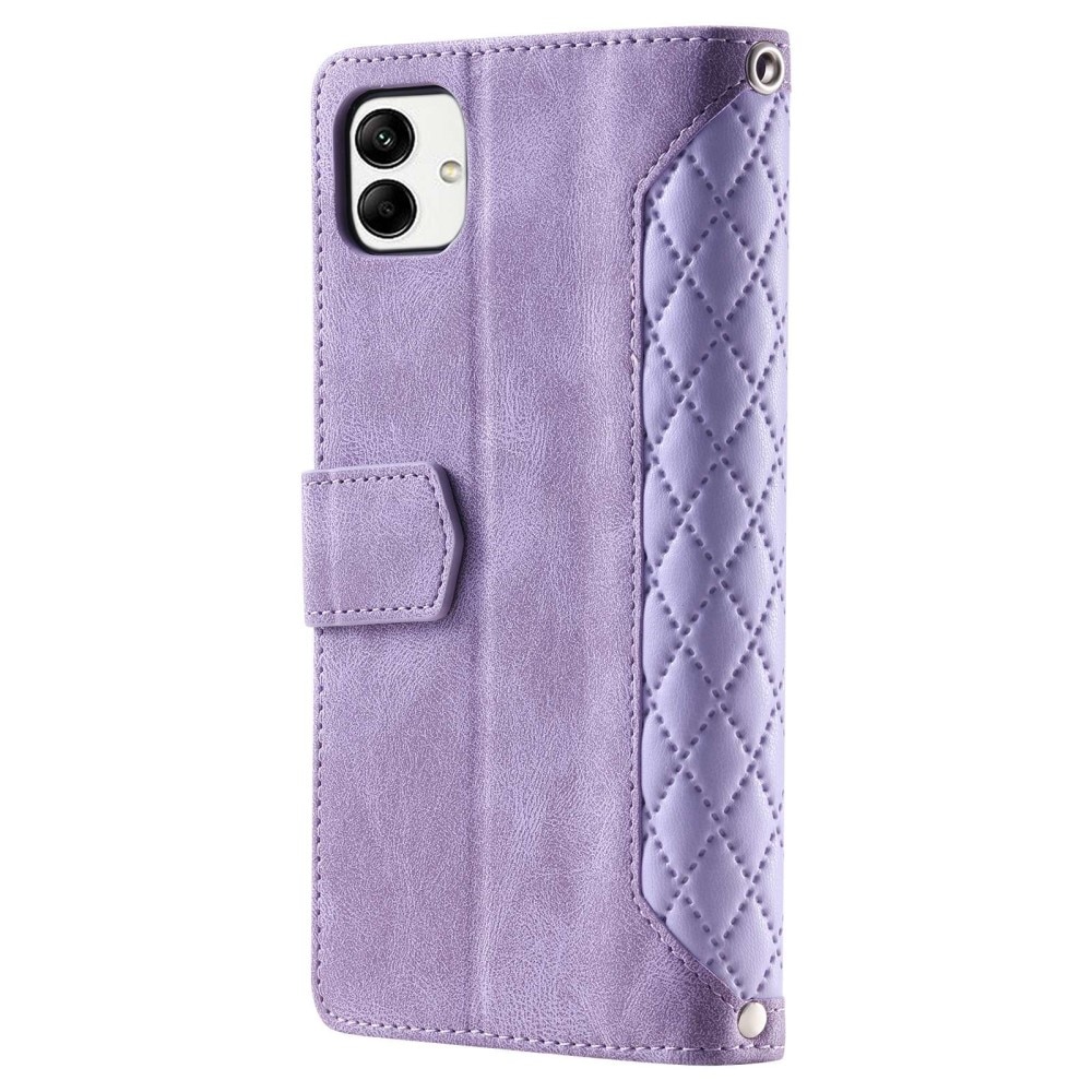 Funda acolchada tipo billetera Samsung Galaxy A04 Violeta
