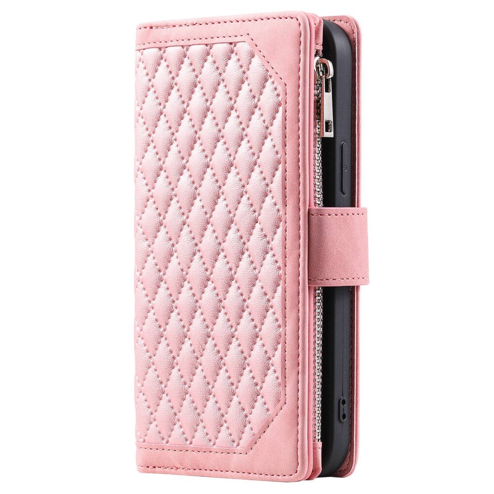 Funda acolchada tipo billetera Samsung Galaxy A04 Rosa