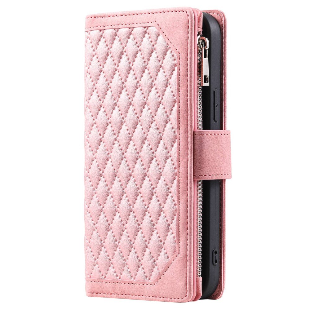 Funda acolchada tipo billetera Samsung Galaxy A04 Rosado