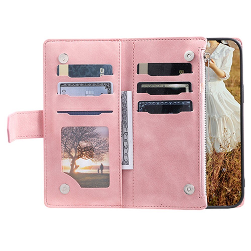Funda acolchada tipo billetera Samsung Galaxy A04 Rosa