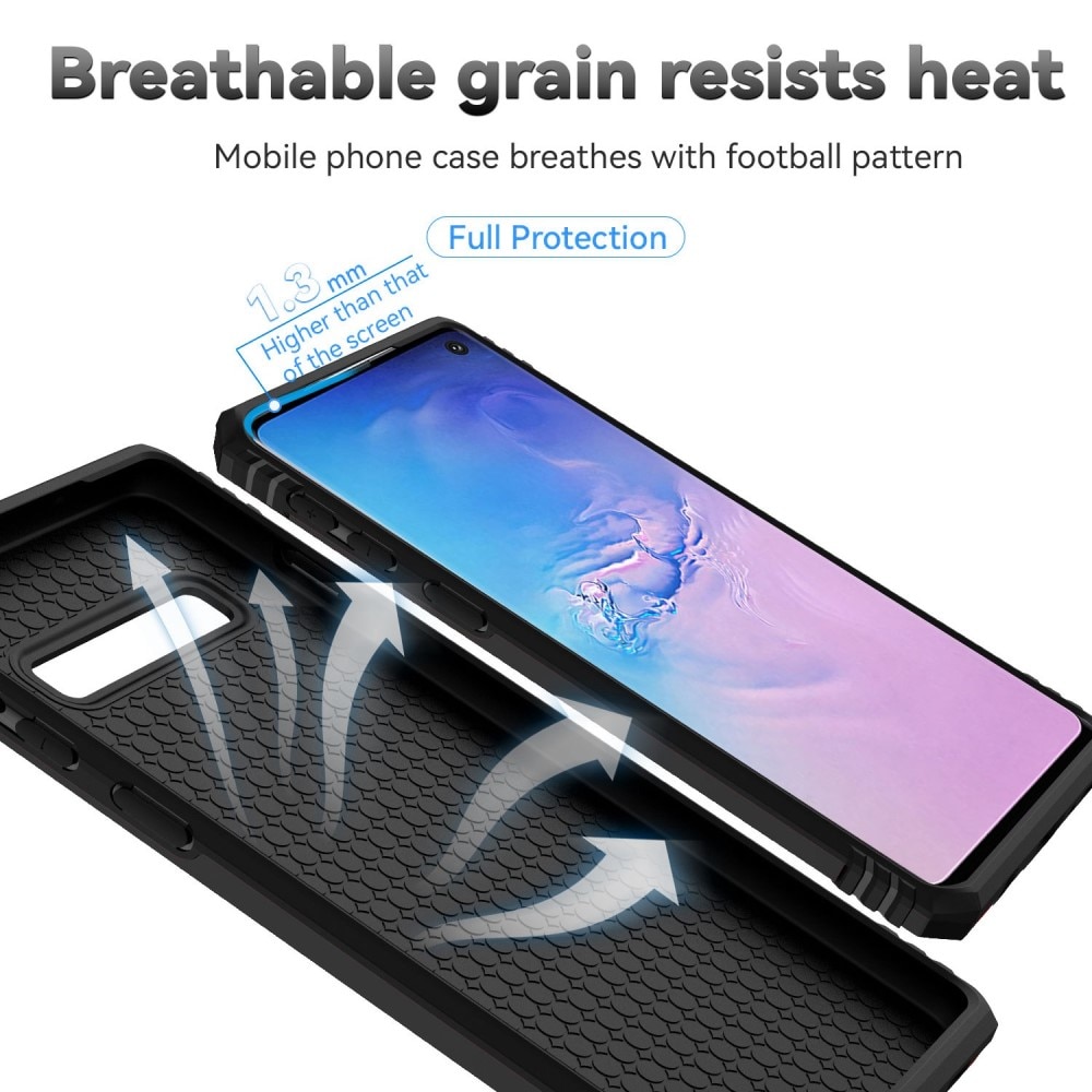 Funda híbrida Ring y Protector Cámara Samsung Galaxy S10 Plus Negro