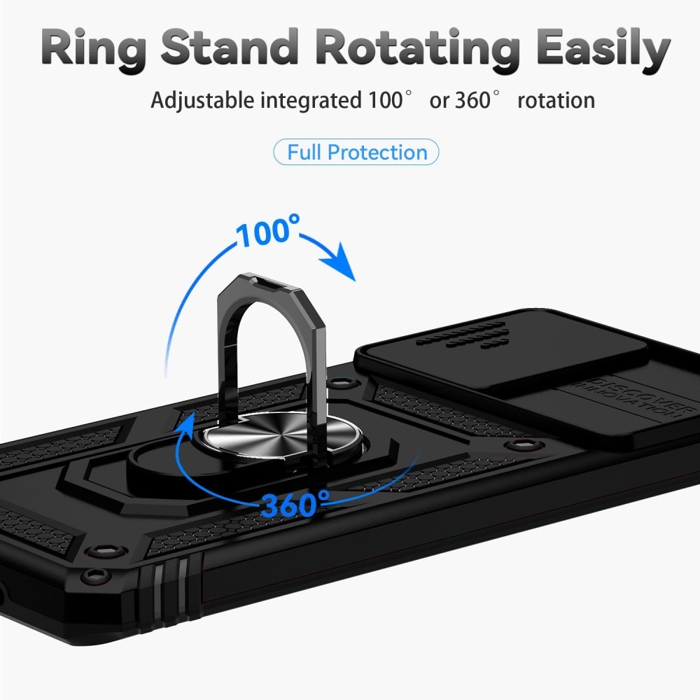 Funda híbrida Ring y Protector Cámara Samsung Galaxy S20 Negro