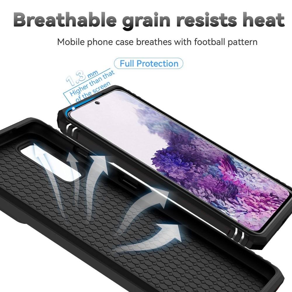 Funda híbrida Ring y Protector Cámara Samsung Galaxy S20 Negro