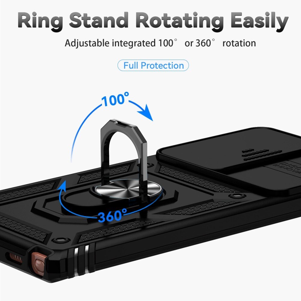 Funda híbrida Ring y Protector Cámara Samsung Galaxy Note 20 Ultra Negro