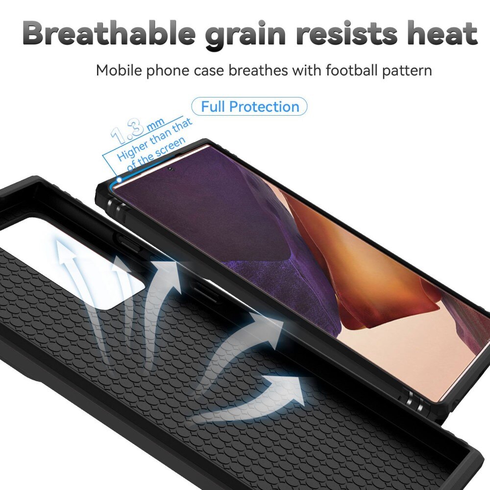 Funda híbrida Ring y Protector Cámara Samsung Galaxy Note 20 Ultra Negro