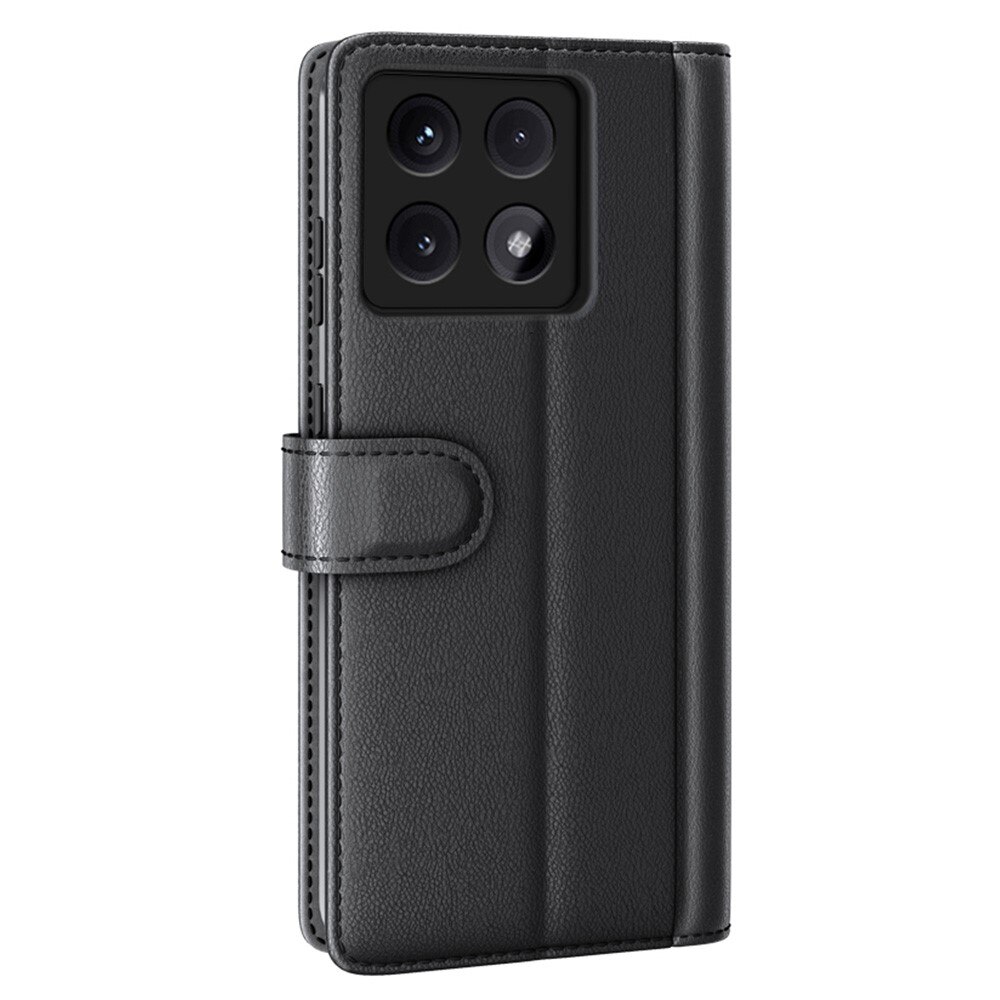 Funda de cuero genuino Xiaomi 14T, Negro