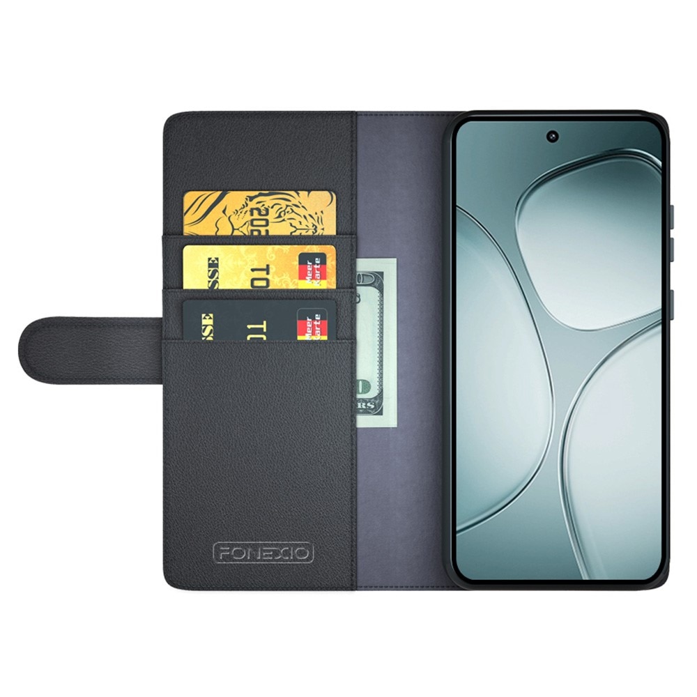 Funda de cuero genuino Xiaomi 14T, Negro