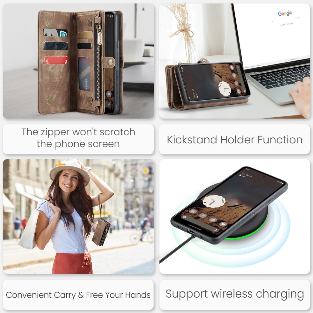 Cartera Multi-Slot Google Pixel 9 Pro XL Marrón