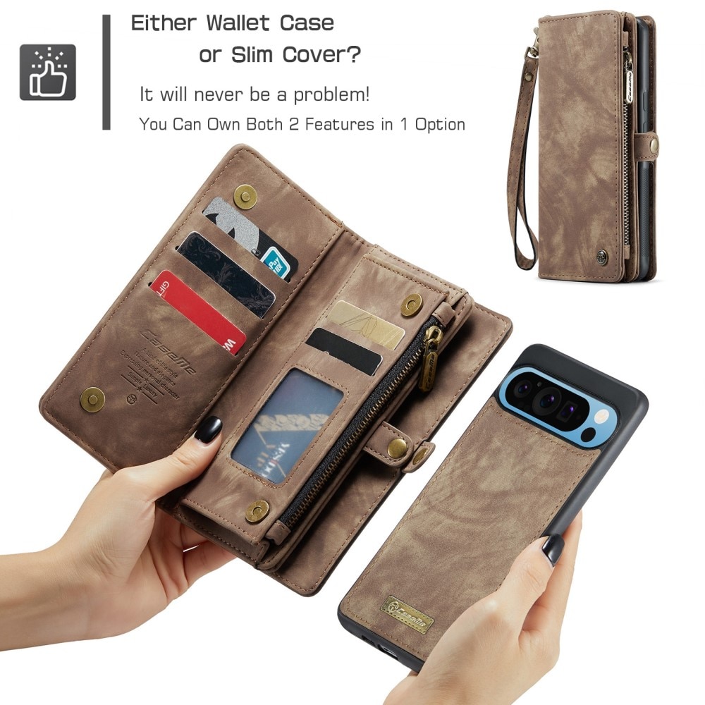 Cartera Multi-Slot Google Pixel 9 Pro XL Marrón