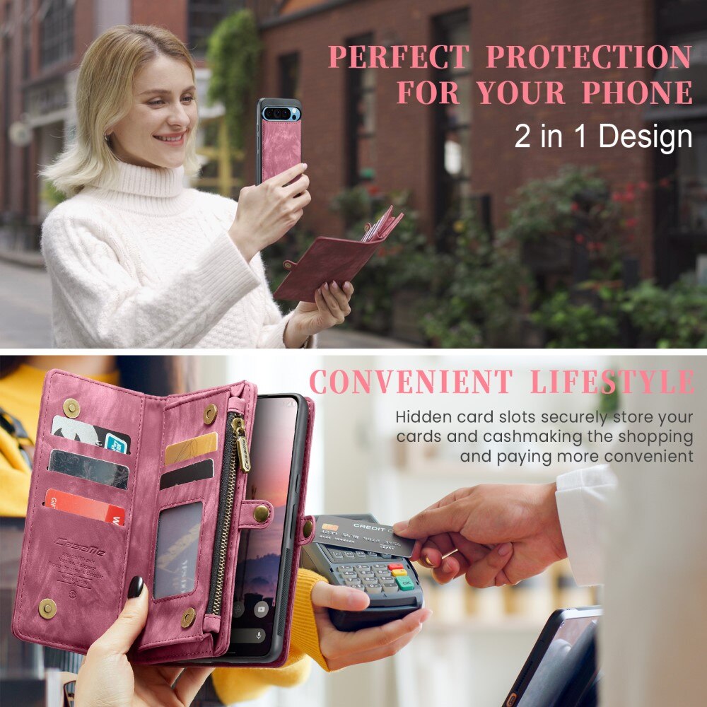 Cartera Multi-Slot Google Pixel 9 Pro XL Rojo