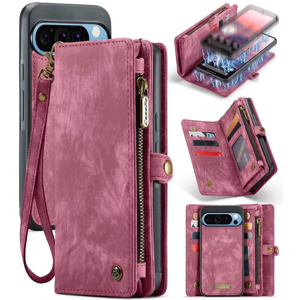 Cartera Multi-Slot Google Pixel 9 Pro XL Rojo