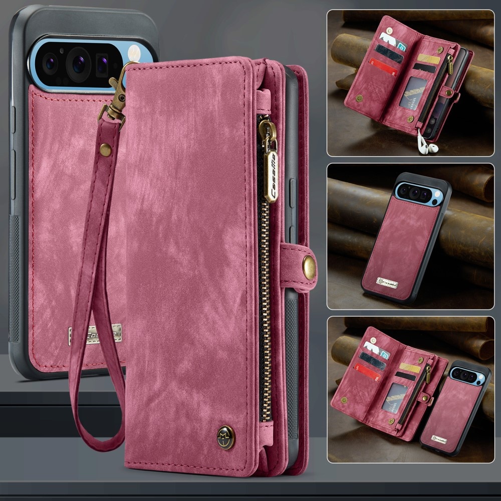 Cartera Multi-Slot Google Pixel 9 Pro XL Rojo