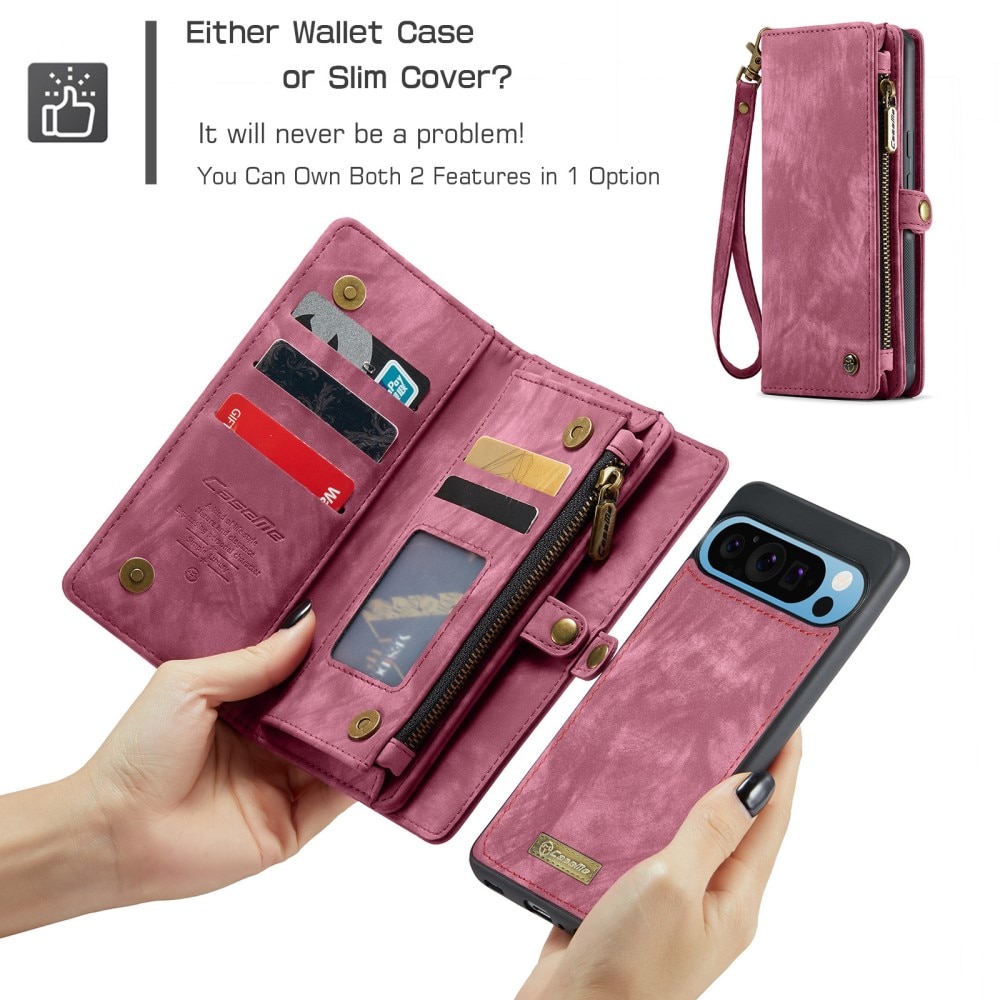 Cartera Multi-Slot Google Pixel 9 Pro XL Rojo