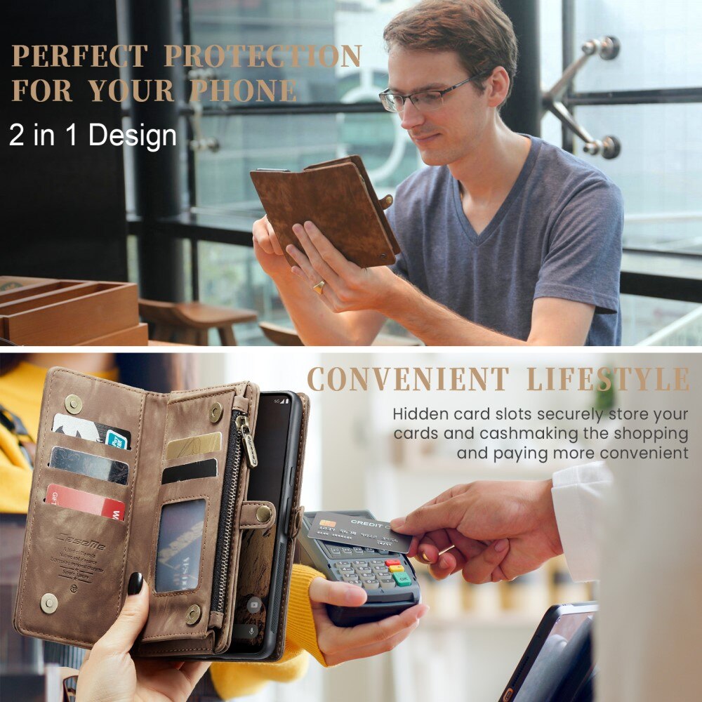 Cartera Multi-Slot Google Pixel 9 Marrón