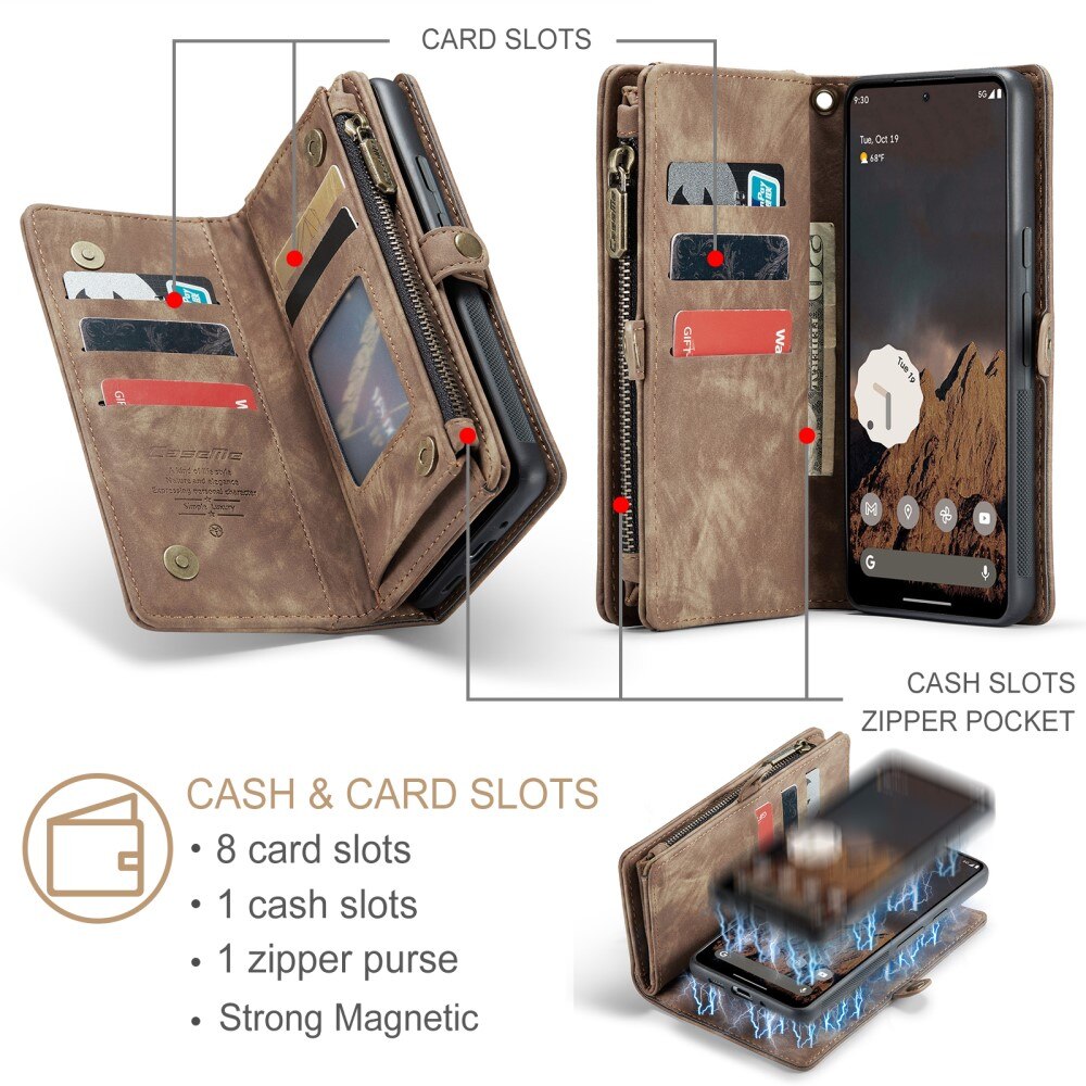 Cartera Multi-Slot Google Pixel 9 Marrón