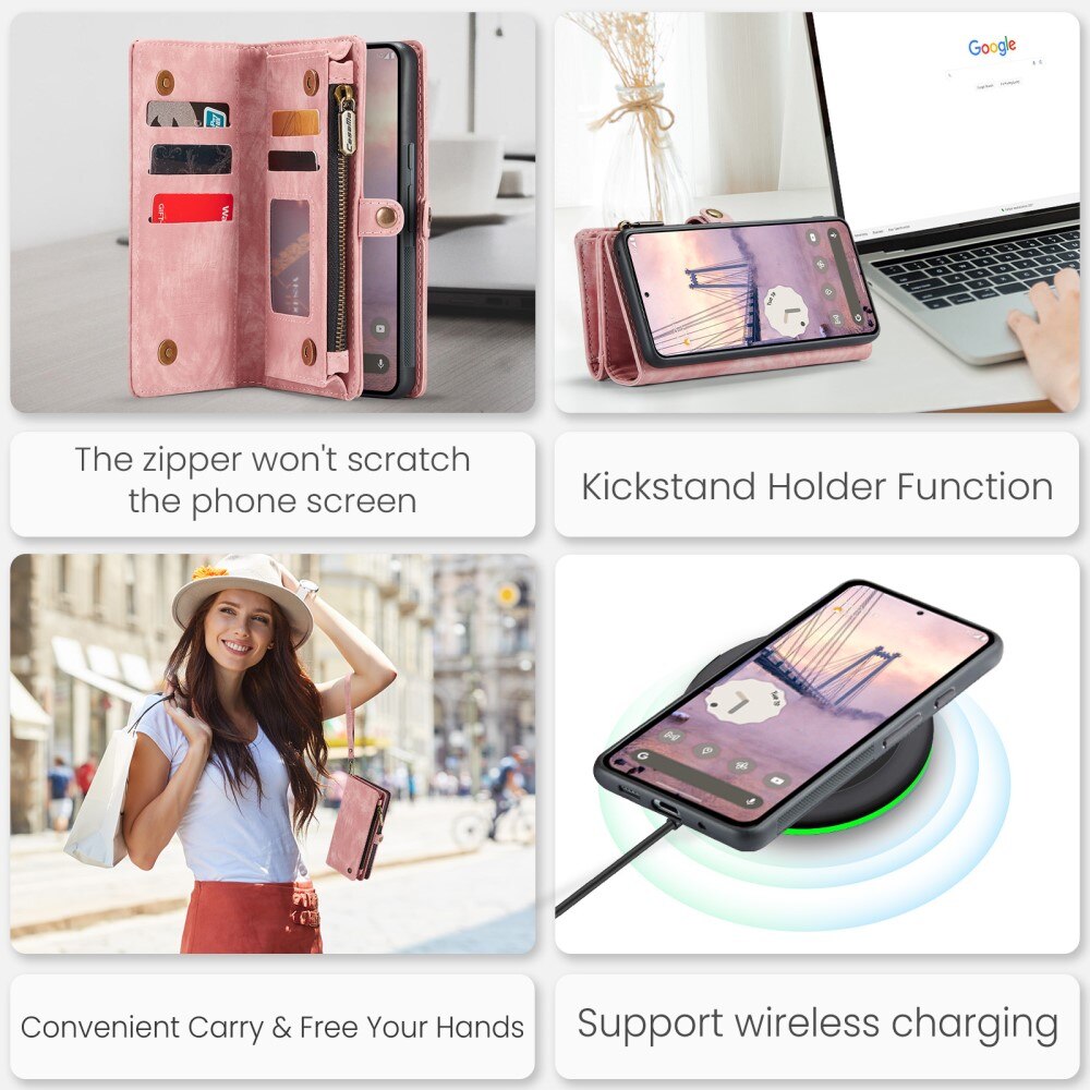 Cartera Multi-Slot Google Pixel 9 Rosa