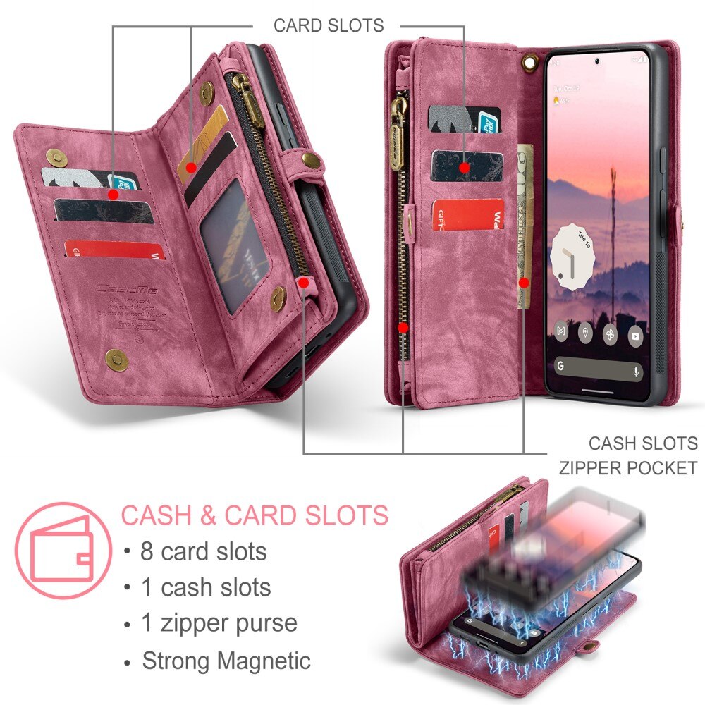 Cartera Multi-Slot Google Pixel 9 Rojo