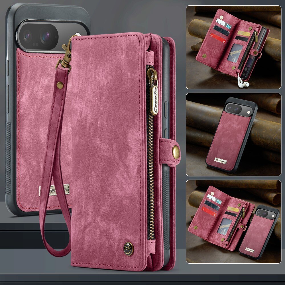 Cartera Multi-Slot Google Pixel 9 Rojo