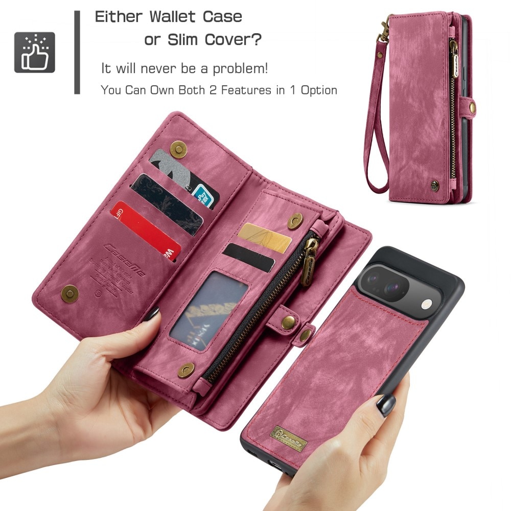Cartera Multi-Slot Google Pixel 9 Rojo