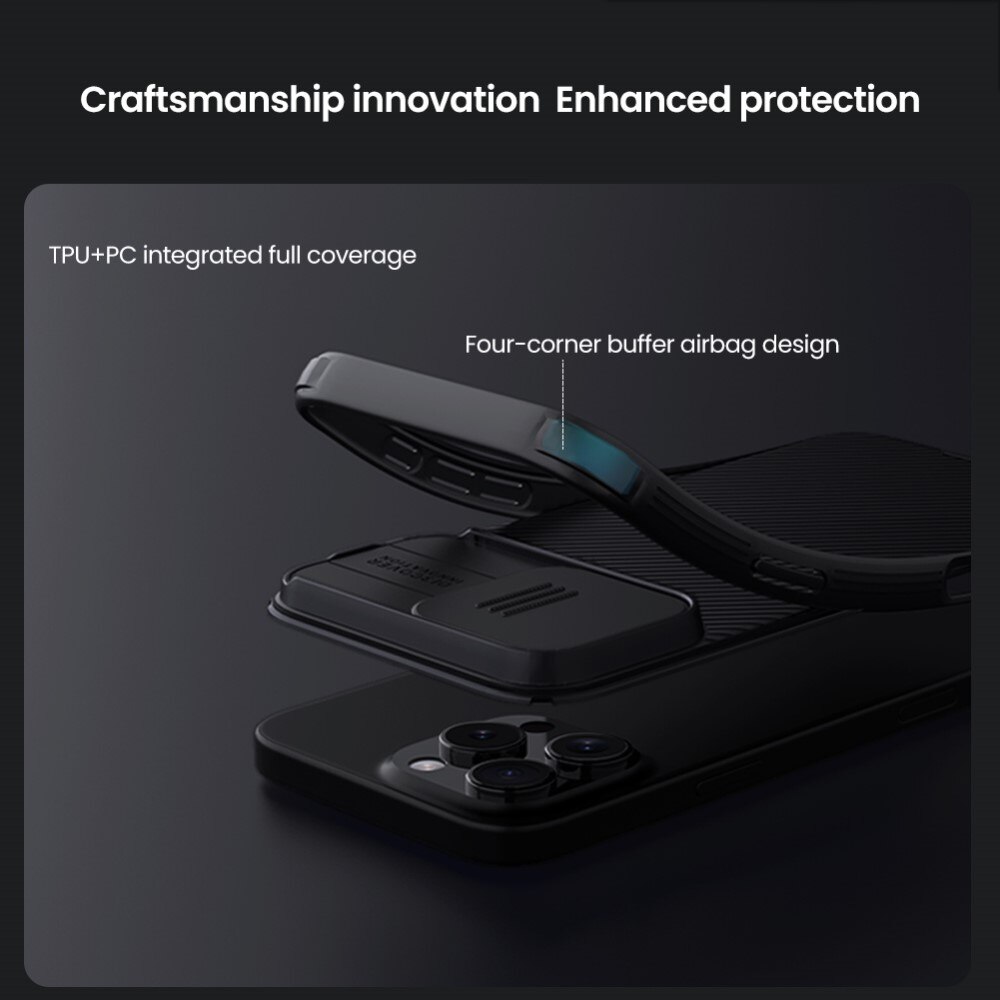 Funda CamShield iPhone 16 Pro Negro