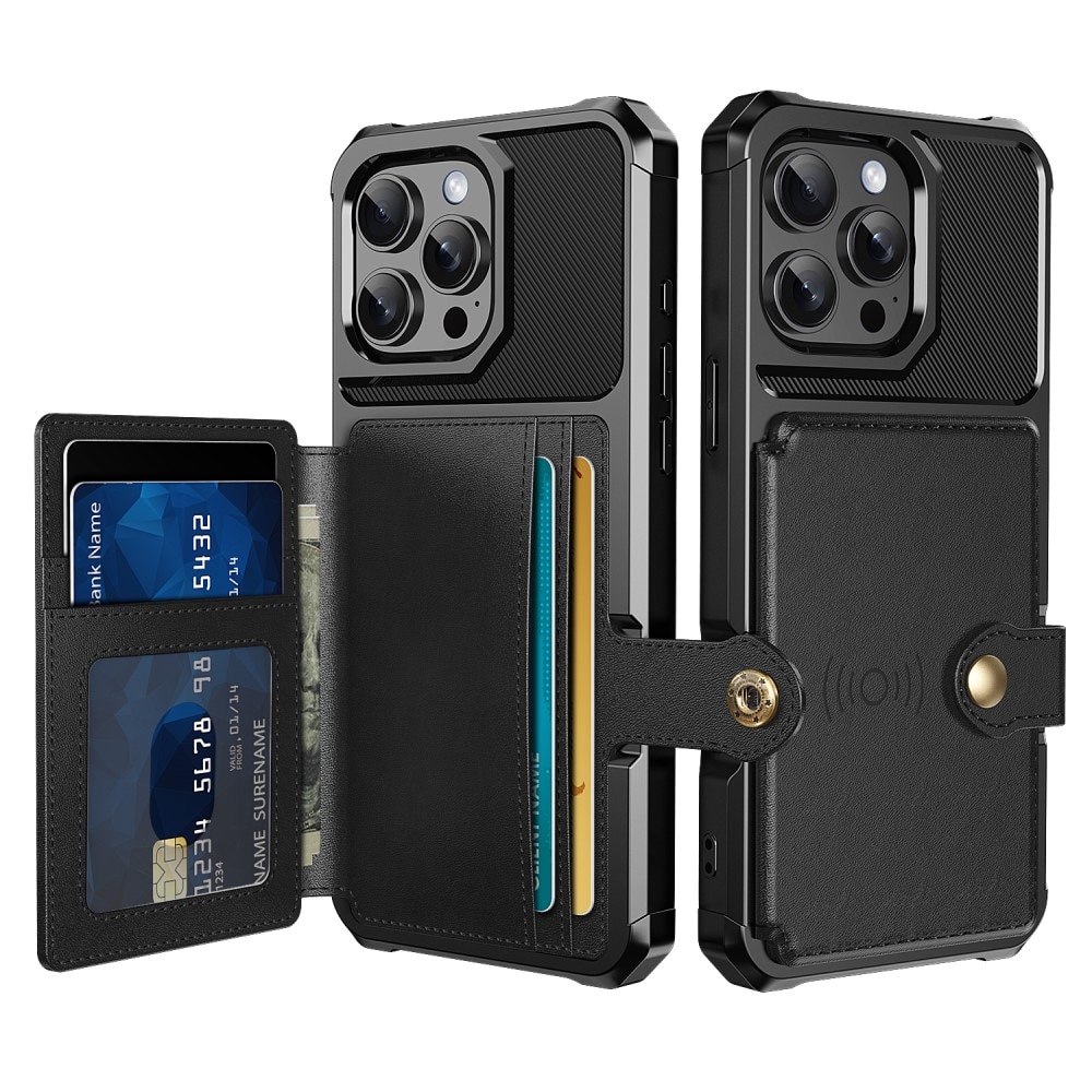 Funda con tarjetero Tough Multi-slot iPhone 16 Pro Negro