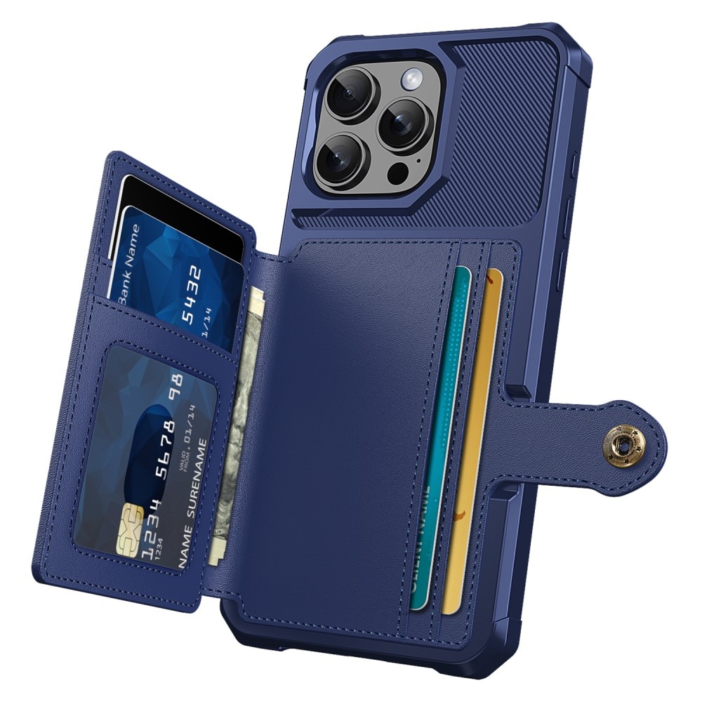 Funda con tarjetero Tough Multi-slot iPhone 16 Pro Azul