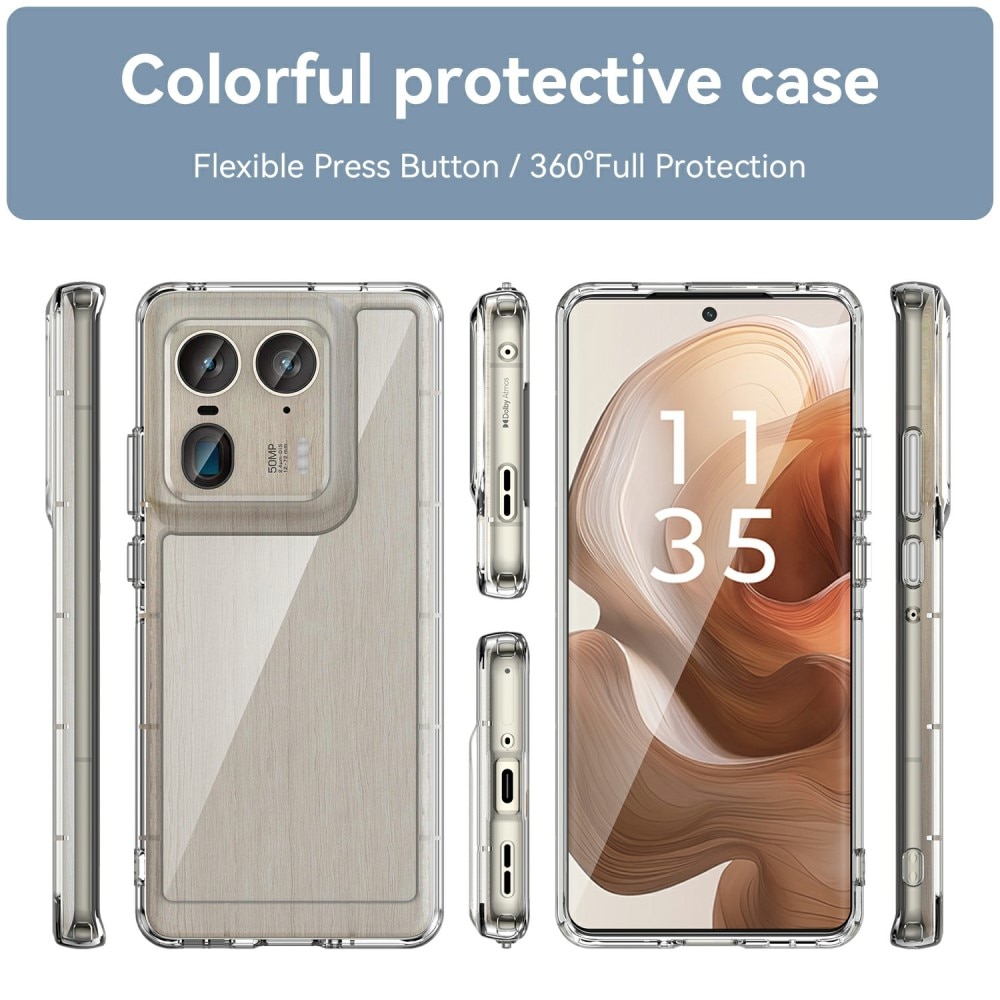 Funda híbrida para Motorola Edge 50 Ultra transparente