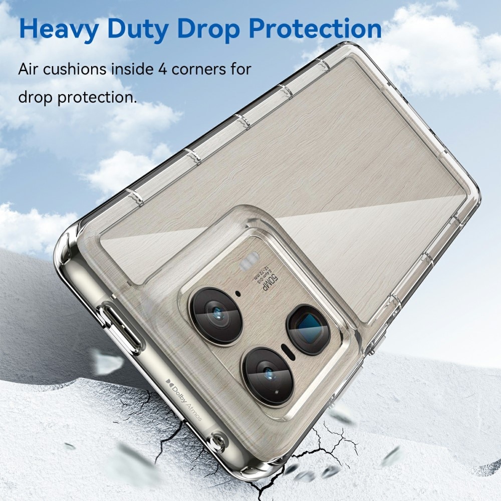 Funda híbrida para Motorola Edge 50 Ultra transparente