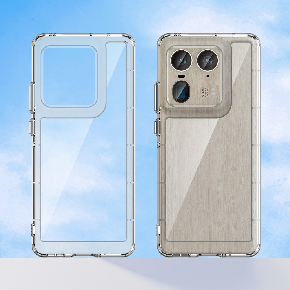 Funda híbrida para Motorola Edge 50 Ultra transparente