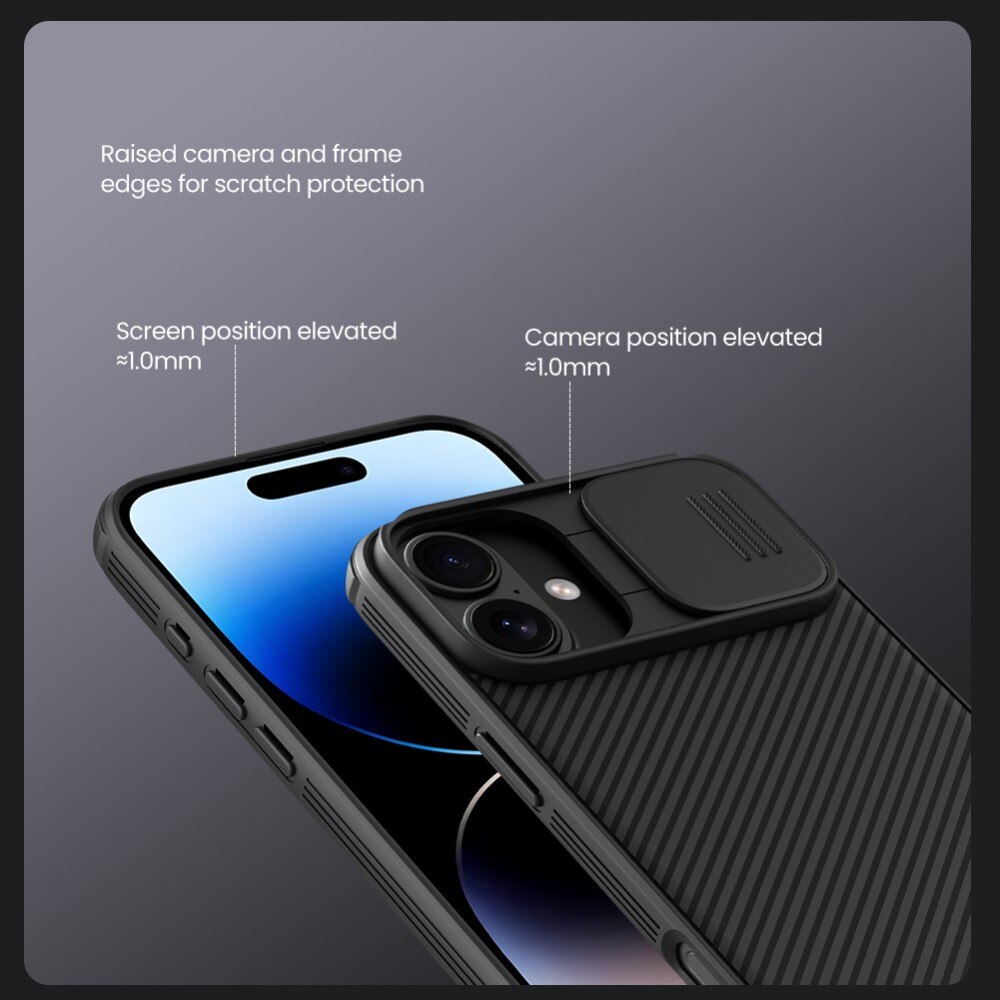 Funda CamShield iPhone 16 Negro