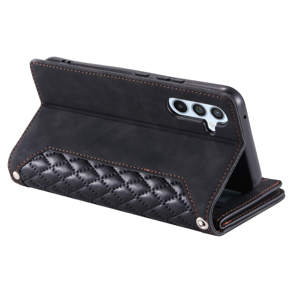 Funda acolchada tipo billetera Samsung Galaxy S25 Plus Negro